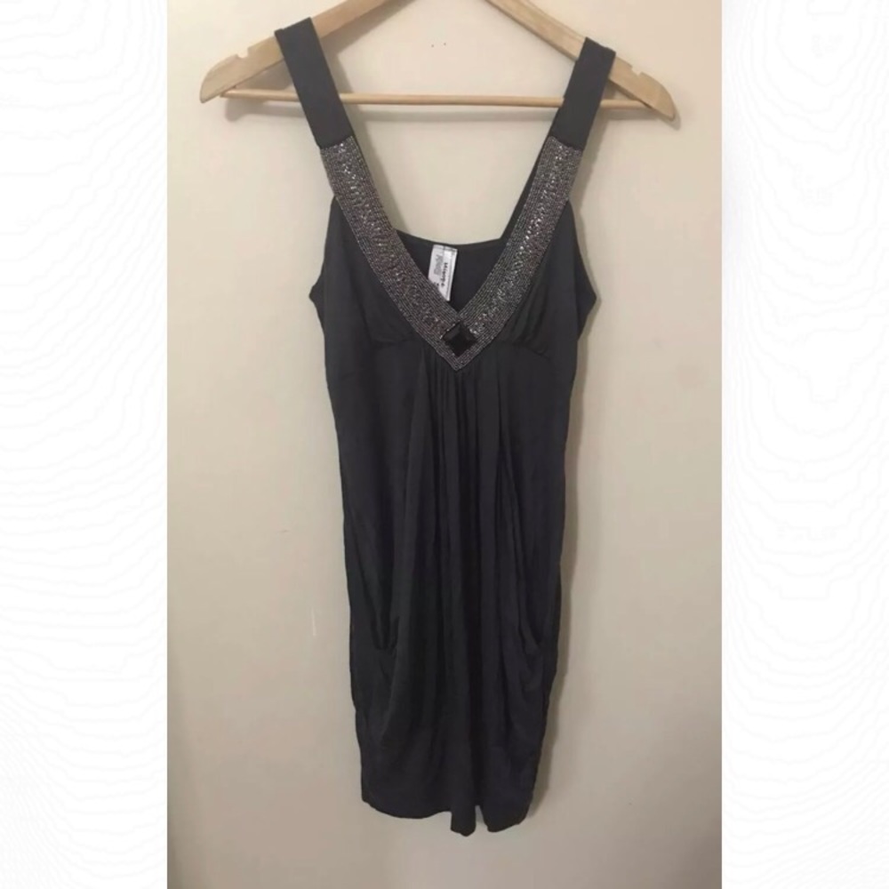 Misope Anchor Gray Sleeveless Cocktail Dress